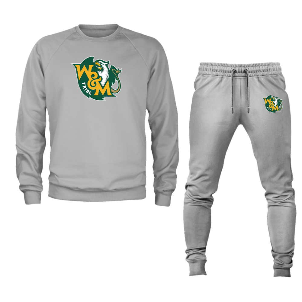 Men's William and Mary Tribe  Crewneck Sweatshirt Joggers Suit